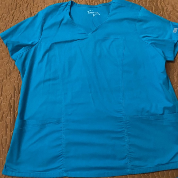 BUTTER SOFT WOMEN UNIFORM TEAL SET - Picture 2 of 4